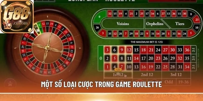 Một số loại cược trong game Roulette